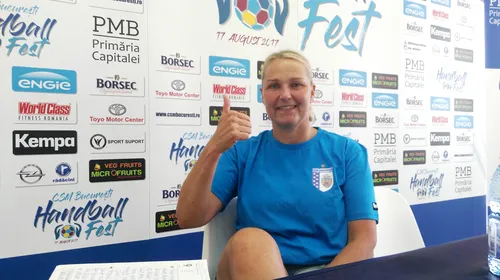 Helle Thomsen, înainte de CSM București – Krim Ljubljana: „Pot spune că este un Dream Team, avem o echipă foarte bună”. Situația extremei Majda Mehmedovic și ce a găsit Vlad Caba la echipa de băieți