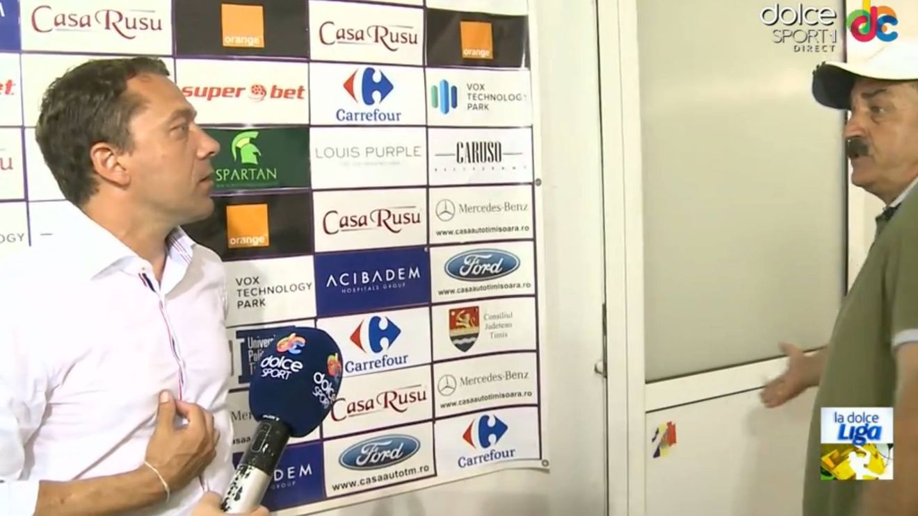 Scandal în direct între Ionuț Popa și Laurențiu Roșu la finalul meciului de baraj: "Cine te crezi? Crezi că mi-e frică de tine?" Jucătorii au intervenit și ei: "Vreau să-i închid gura domnului Popa, pentru că o are cam mare"