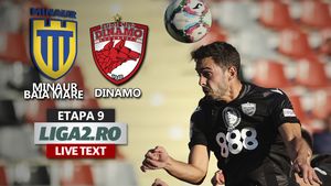 Minaur și Dinamo au fost egale la Baia Mare, într-un meci în care arbitrul a luat mai multe decizii pro bucureșteni. ”Câinii” rămân departe de locurile de play-off