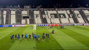 De la ger la temperaturi de început de primăvară! Ce a găsit FCSB la Salonic și cum arată gazonul de pe stadionul Toumba