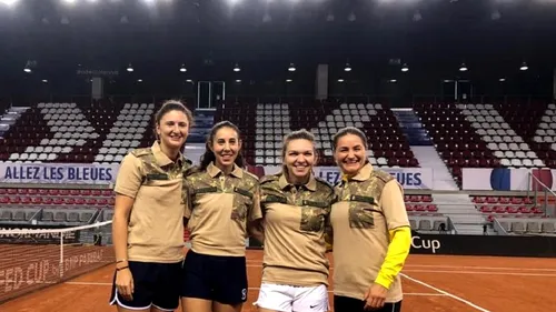 Echipa de Fed Cup a României, încurajată de militari români din Afganistan. VIDEO | Ce cadouri au primit Halep & Co.