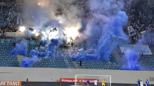 S-a lăsat cu interdicții pe stadion în urma derby-ului dintre FC U Craiova și Universitatea Craiova! Jandarmeria i-a pedepsit pe suporteri