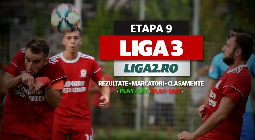 Liga 3, rezultatele etapei a 9-a din play-off și play-out | SC Popești Leordeni și Viitorul Dăești sunt ultimele două echipe calificate în play-off. Unirea Alba Iulia a retrogradat, la Turda s-a înregistrat un scor incredibil