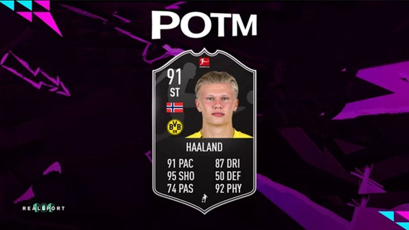 Erling Haaland primește pentru a doua oară, în FIFA 21, titlul de Jucătorul Lunii din Bundesliga! Recenzia completă a cardului