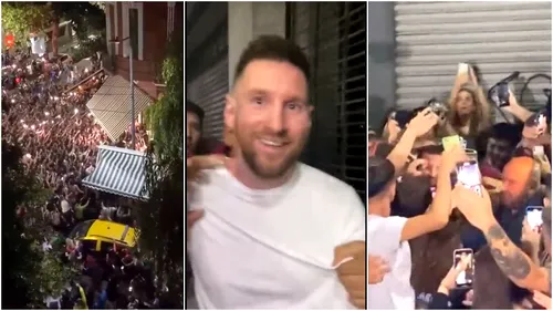 Lionel Messi, prins la înghesuială în Buenos Aires! Argentinienii i-au scandat numele și l-au lăsat cu greu să iasă din restaurant | VIDEO
