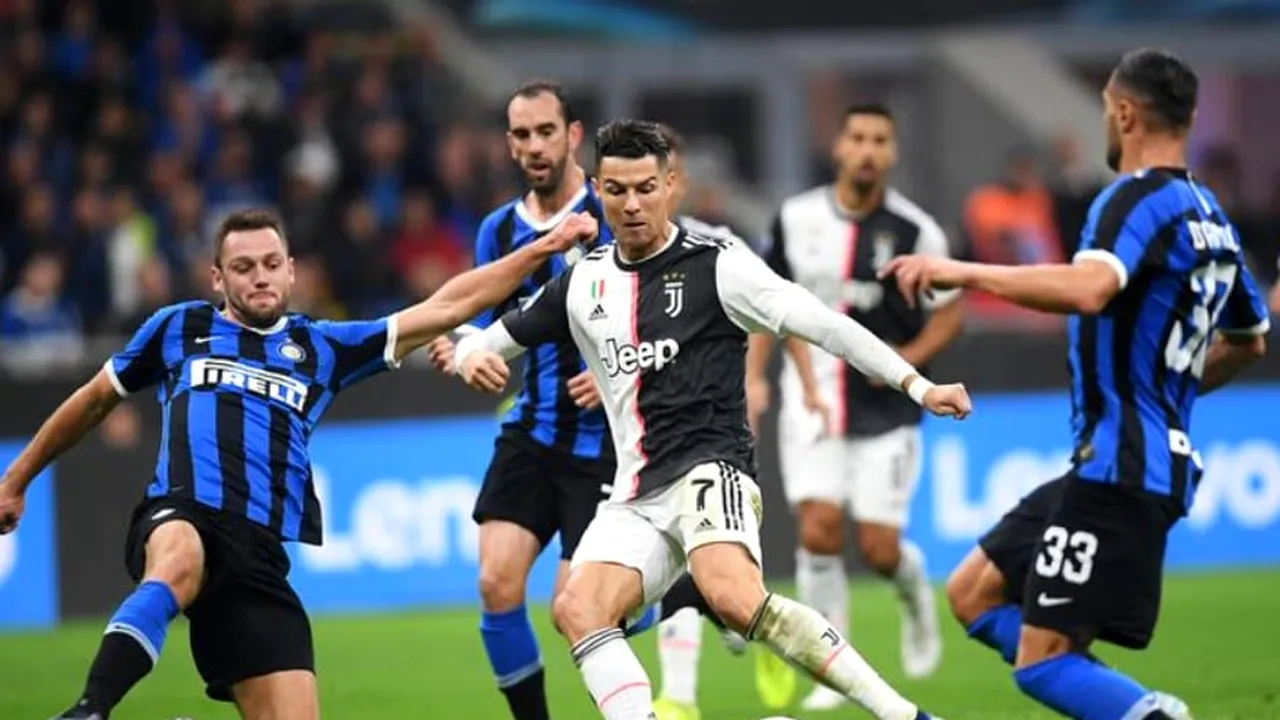 Derby-ul Juventus - Inter, amânat din cauza coronavirusului? Anunțul făcut în Italia