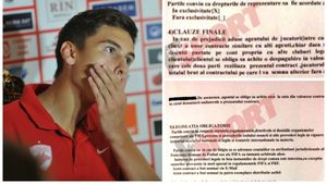 FOTO EXCLUSIV - 100.000 de euro, clauza care îl leagă pe Rotariu de impresarul agreat de Reghecampf. Negoiță: "Dinamo va plăti dacă există o clauză"