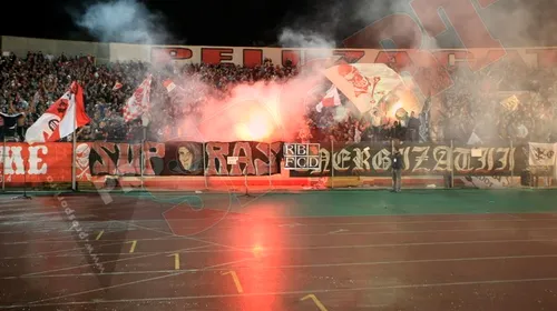 FOTO** Duelul galeriilor! Torțe și fumigene aruncate în teren la Dinamo – Steaua!