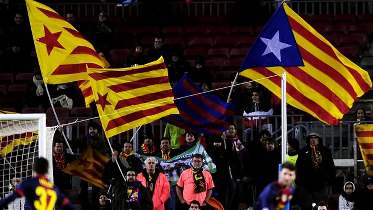 Problemă delicată înaintea finalei Cupei Regelui Spaniei. Guvernul a interzis steagul catalan, președintele Barcelonei vrea să ia o decizie extremă