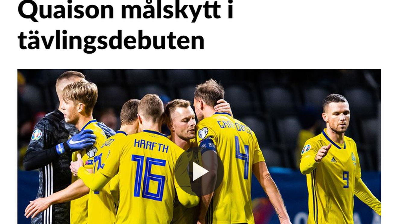 Ce scrie presa din Suedia, după ce naționala lui Janne Andersson a început perfect în grupa de calificare la EURO 2020. Singurul aspect pozitiv din jocul României văzut de nordici