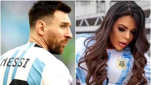 Miss BumBum s-a vopsit în auriu și a pozat nud pentru Leo Messi! Imagini virale chiar înaintea finalei CM 2022! GALERIE FOTO