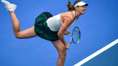 Șarapova și-a liniștit fanii. De unde provin vânătăile de pe brațul drept și ce spune Maria despre o posibilă finală cu Halep