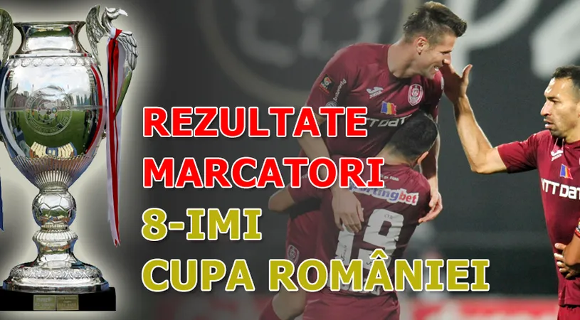 LIVE BLOG - optimi Cupa României, ziua 2  | CFR s-a calificat după o victorie la limită. Astra a câștigat în prelungiri cu 