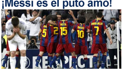 FENOMENALUL Leo!** Real – BarÃ§a 0-2! „Messi e maestrul dracului”