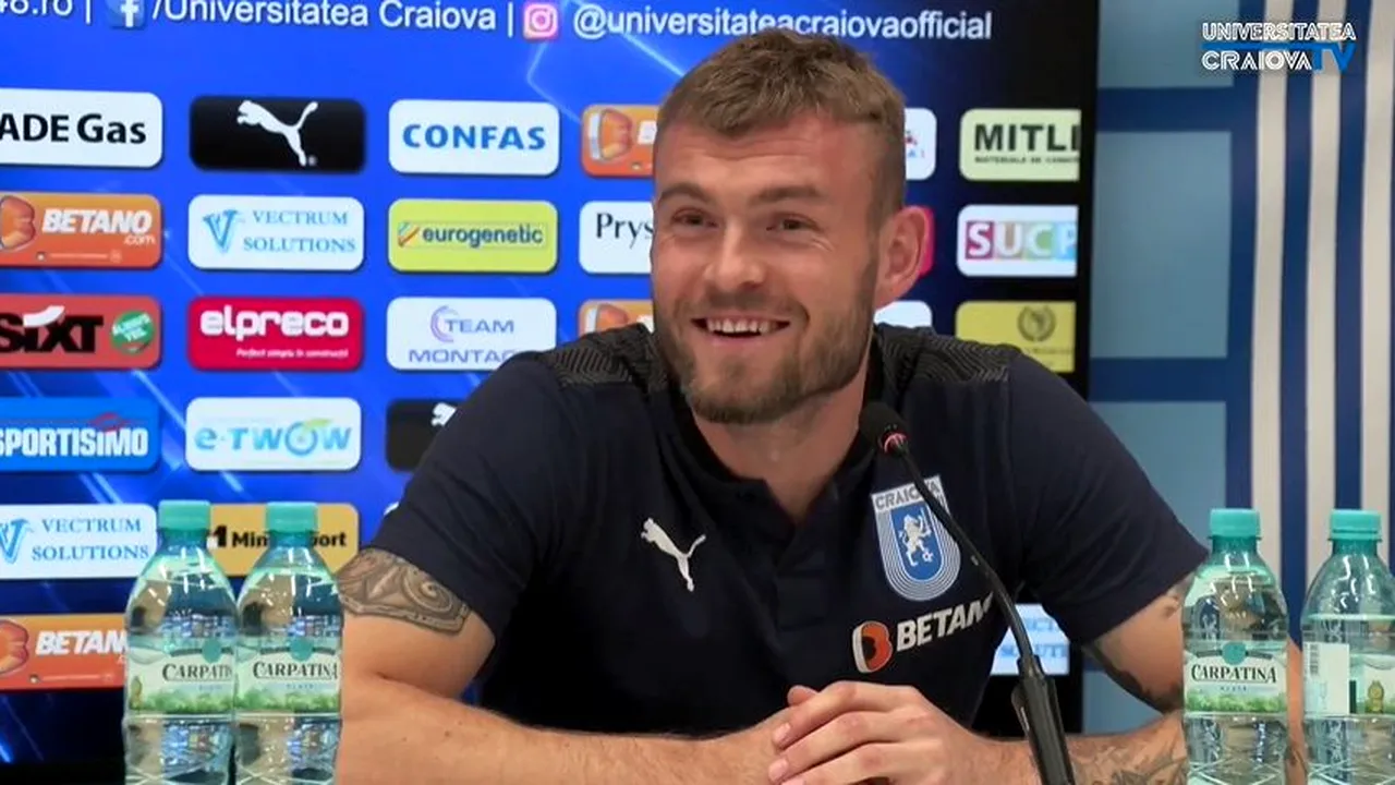 Alexandru Crețu, încântat că a plecat de la FCSB la Universitatea Craiova: „Am luat cea mai bună decizie!”