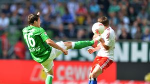 Hamburg iese din zona "nisipurilor mișcătoare", după victoria, 2-0, cu Werder. Rezultatele etapei din Bundesliga