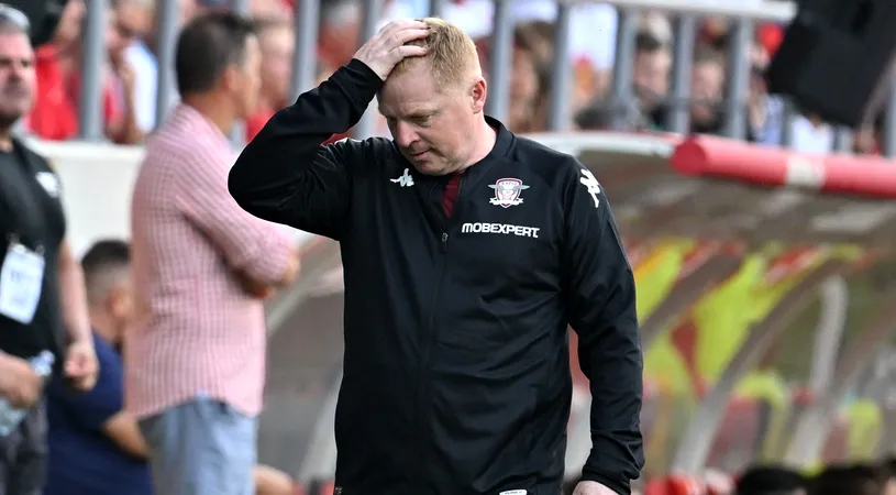 Neil Lennon i-a arătat semne obscene unui jucător de la Dinamo! Scene incredibile în Giulești. FOTO