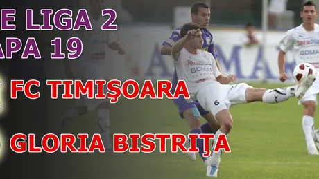 FC Timișoara - Bistrița 1-1!** Gloria rămâne lider