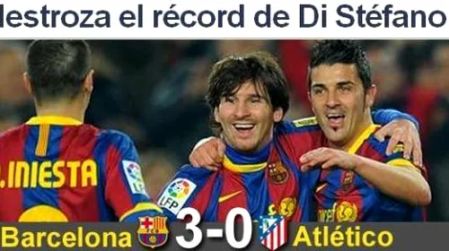 VIDEO Barcelona bate toate recordurile!** Messi, hattrick de senzație contra lui Atletico