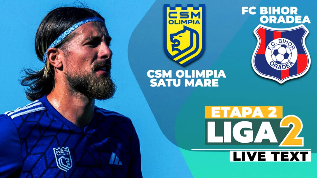 FC Bihor câștigă la scor contra CSM Olimpia, la primul meci din Liga 2 la Satu Mare după aproape opt ani! În ultimele opt minute de joc s-a înscris de trei ori