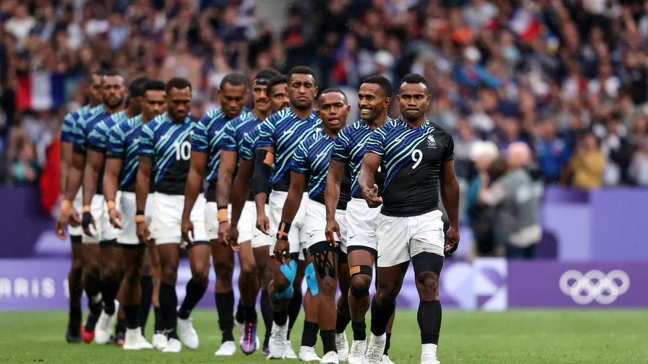 Au pierdut, dar au jucat cu inima! Rugbyștii fijieni au izbucnit în lacrimi la ascultarea imnului național, înaintea finalei de rugby în 7 de la Jocurile Olimpice