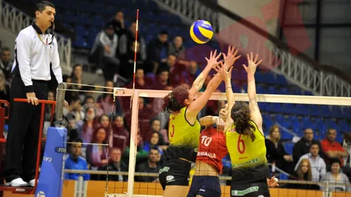 Știința Bacău-Dinamo București, 1-1 la general, în finala Diviziei A la volei feminin