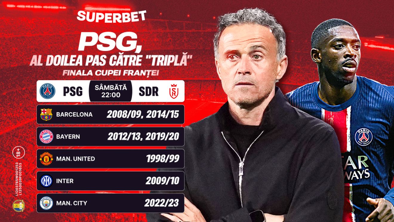 PSG în căutarea „triplei” istorice! Capitolul 2: finala Cupei Franței. Cum arată cotele. ADVERTORIAL