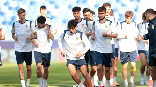 România U21 se pregătește de meciul decisiv cu Spania U21. Imagini de la Bratislava: Daniel Pancu și-a motivat fotbaliștii pentru a da marea lovitură