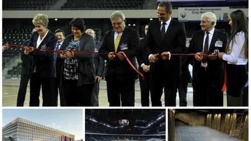 FOTO | Sala Polivalentă din Cluj a fost inaugurată oficial. 70 de milioane lei în „cea mai frumoasă, performantă și dotată sală sportivă din România”