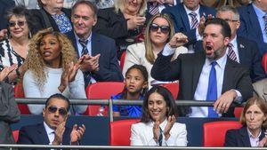 Serena Williams şi soțul ei afacerist au venit la meciul echipei din Anglia unde au devenit acționari prin plata a 24.000.000 de euro