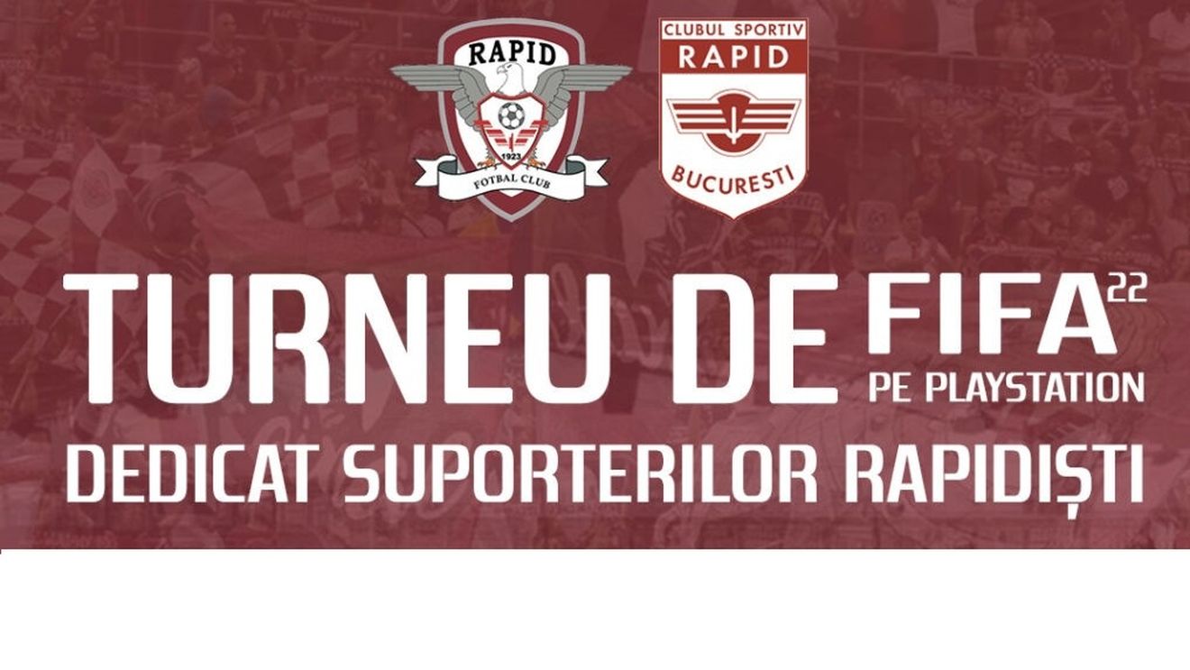 FC Rapid eSports organizează un turneu de FIFA pe PlayStation dedicat suporterilor giuleșteni. Detalii despre turneu și cum te poți înscrie