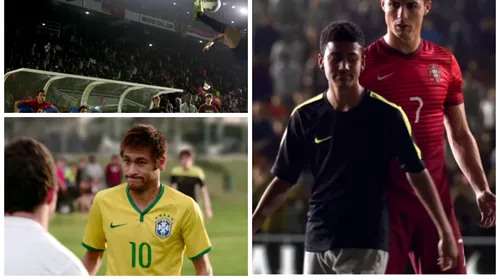 VIDEO „Joacă precum Ronaldo, Rooney și Neymar”. Nike a lansat una dintre cele mai spectaculoase reclame din istoria fotbalului