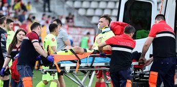 Prima imagine cu Luca Mihai, după accidentarea gravă suferită în meciul Dinamo – Poli Iași! Ce veste despre fotbalist
