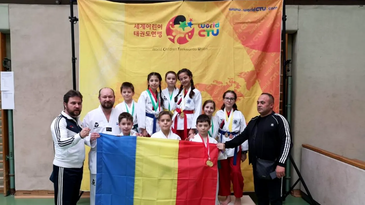 Au cucerit Germania! Sportivii de la clubul de taekwondo Taeback Iași au obținut 13 medalii la turneul ”International Children's Championships” | FOTO