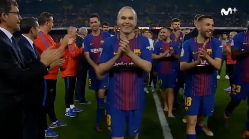 VIDEO | Catalanii s-au aplaudat singuri la finalul lui El Clasico! Imagini inedite cu jucătorii Barcelonei după un nou titlu. 