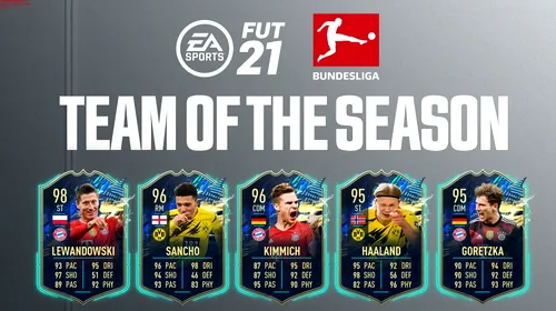 Echipa sezonului din e<i class='ep-highlight'>Bundesliga</i> a fost introdusă în FIFA 21! Ce super jucători au fost selectați