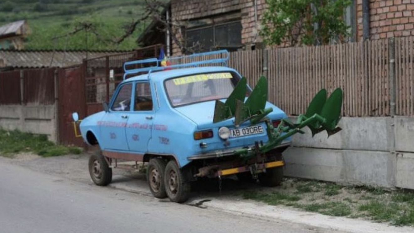 Aşa arată Dacia cu 6 roți! De ce a fost creată şi cât a costat