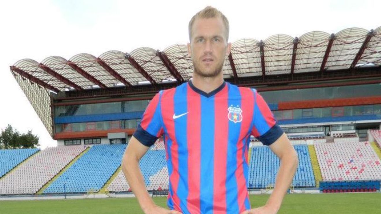 "M-am întors acasă" FOTO: Kapetanos, primele imagini în tricoul Stelei. Ce a spus după primul antrenament