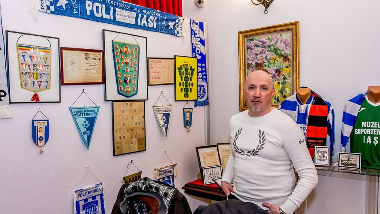 SPECIAL | Un suporter fanatic al Politehnicii Iași și-a tatuat pe braț tribuna oficială din Copou și stemele echipei iubite. „Dacă luăm Cupa, mi-o tatuez și pe aia”