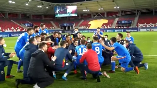 EURO 2019 reloaded! România U21 a cântat din nou Ciuleandra, după victoria cu Ungaria U21! Imaginile superbe ale bucuriei tricolorilor lui Adrian Mutu | VIDEO