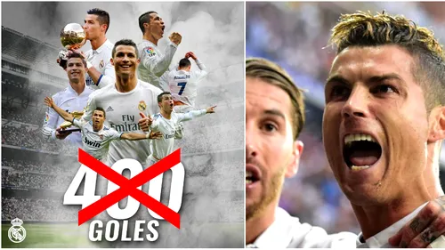 Ronaldo, premiat de Real pentru golul 400 deși oficial a marcat 