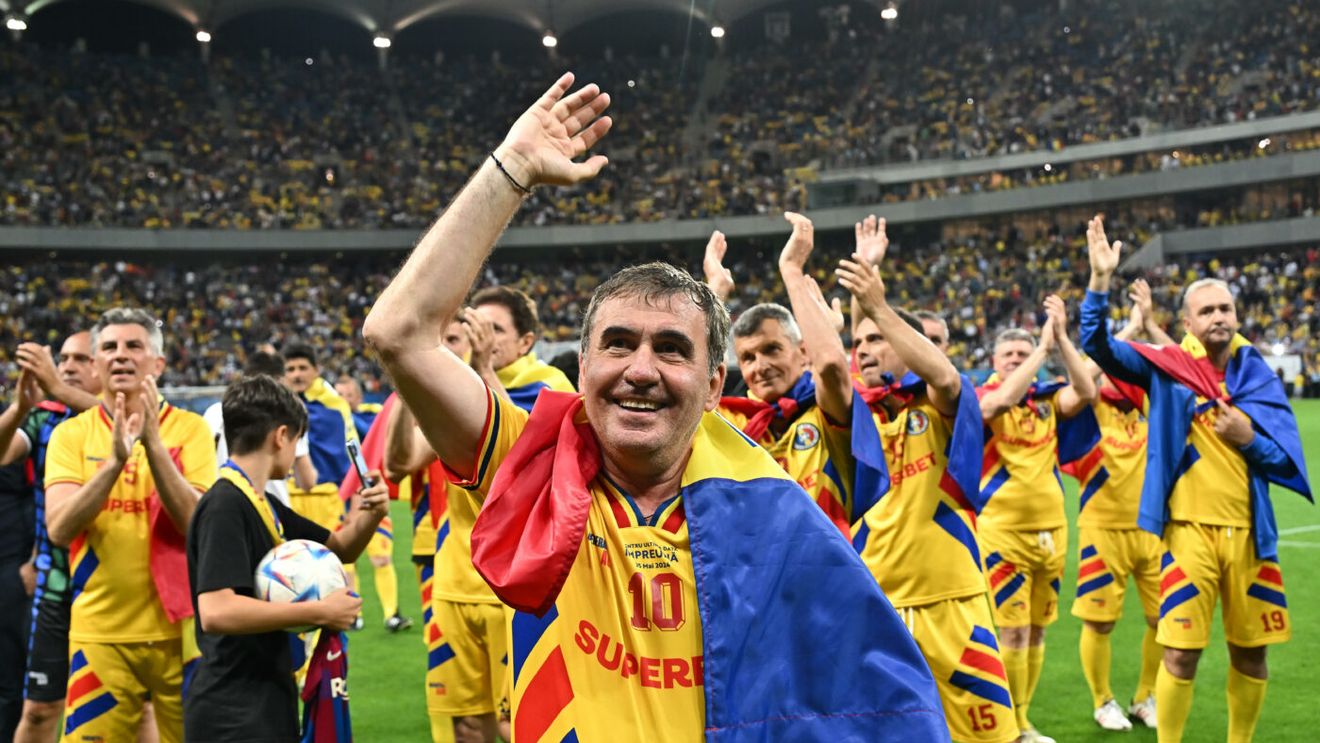 Francezul care e frate cu Adrian Mutu a rămas uimit de Gică Hagi la meciul Generația de Aur - Restul Lumii 3-2! „Îl aveți pe Maradona din Carpați, s-a văzut că e ceva special”