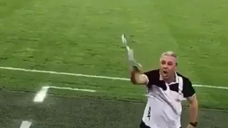 VIDEO | Șumudică a făcut o criză de nervi după victoria dramatică cu Al-Ahli: "Vrei coach? Na, coach!" Cine l-a supărat