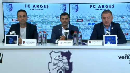 Dănuț Coman, prezentat oficial ca președinte la CFC Argeș. ”Este mult mai important ca acest club să reziste, să aibă continuitate, să aibă o infrastructură adecvată, decât să ajungem în Liga 1”. VIDEO