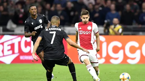 Ajax – PAOK Salonic 3-2. Grecii au fost pe modul autodistrugere la Amsterdam! „Lăncierii” au beneficiat de 3 penalty-uri. Răzvan Marin a evoluat 45 de minute