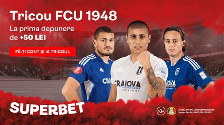 ADVERTORIAL | Deschizi cont online, depui 50 lei și primești garantat tricoul original oficial U Craiova 1948