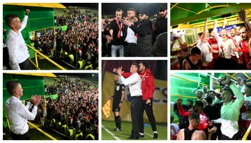 Discursul lui Ovidiu Burcă la finalul meciului în care a promovat cu Dinamo în SuperLigă. ”Dacă nu crezi, miracolele nu se întâmplă / Sunt fericit în primul rând pentru suporteri / Este un câmpei că și în România se poate reuși altfel”