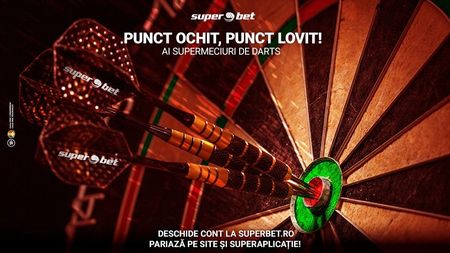 Icons of Darts Live League te așteaptă cu super meciuri de darts la Superbet