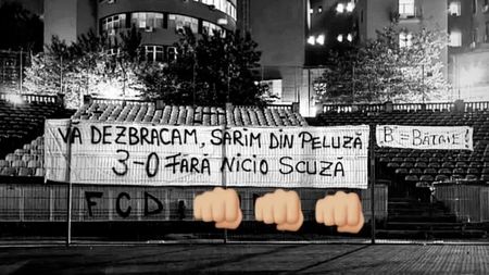Un grup de fani îi amenință pe jucătorii lui Dinamo înaintea returului infernal cu Universitatea Cluj: „Vă dezbrăcăm! Sărim din peluză!”