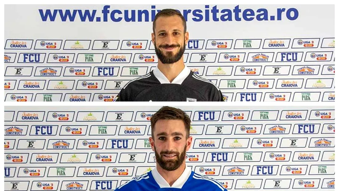 ”FC U” Craiova a mai făcut două transferuri! Un fundaș italian fost la ACS Poli și un atacant argentinian, sub comanda lui Nicolo Napoli